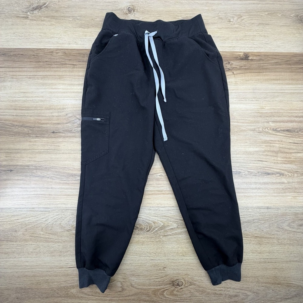 FIGS Technical Collection Zamora Women's Scrub Jogger Pants Black Size M petite